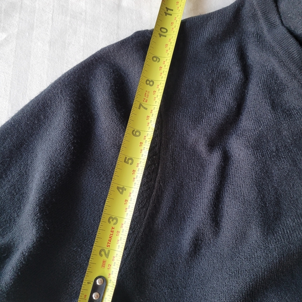 Yarnwork Womens Black Button-Up Cardigan Size L - Picture 8 of 10